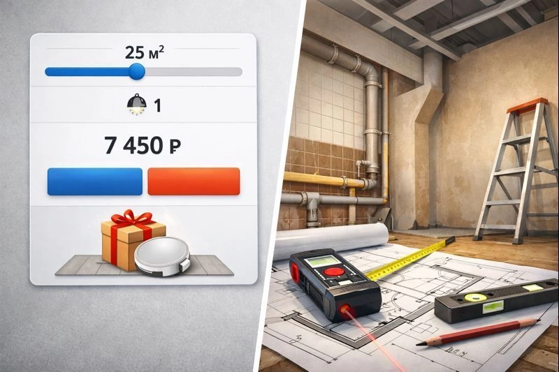 Калькулятор натяжного потолка онлайн: почему расчёт отличается от замера