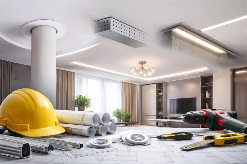 ТОП-10 допработ при натяжных потолках: за что берут деньги и как не переплатить