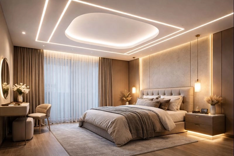 Натяжные потолки с мягкой LED-подсветкой