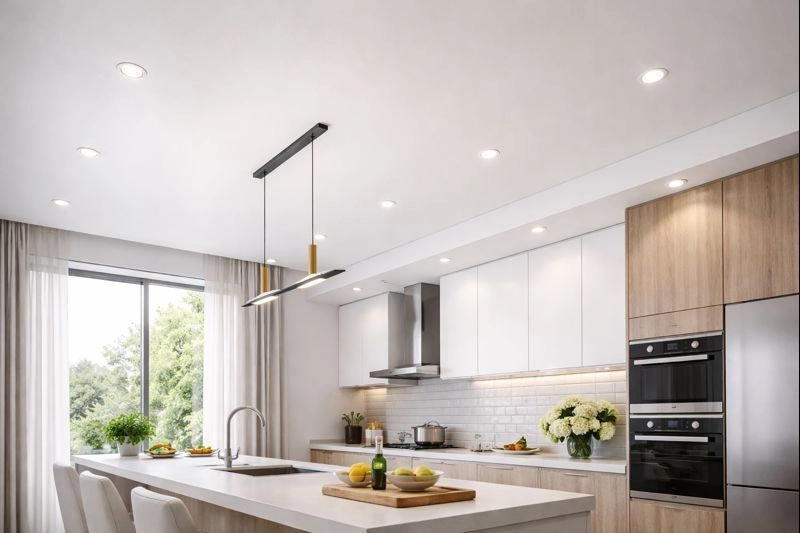 Сатиновые натяжные потолки с мягкой LED-подсветкой, ровная сатиновая поверхность без бликов