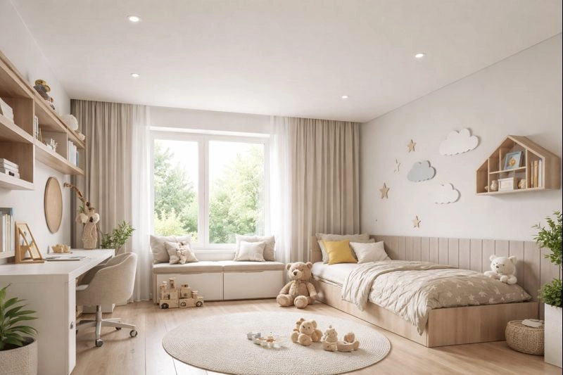 Тканевые натяжные потолки в интерьере