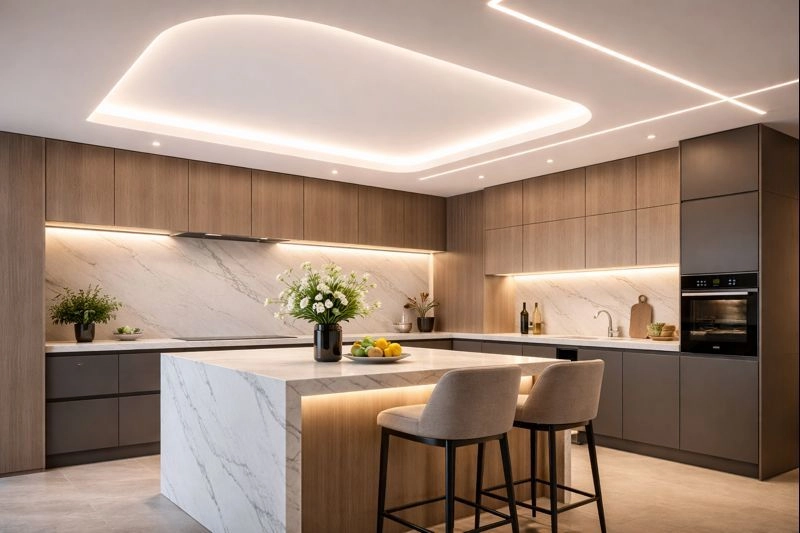 Натяжные потолки с мягкой LED-подсветкой