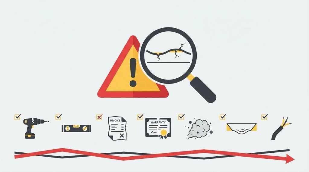 Почему «слишком дёшево» — риск: 7 признаков плохого монтажа натяжных потолков